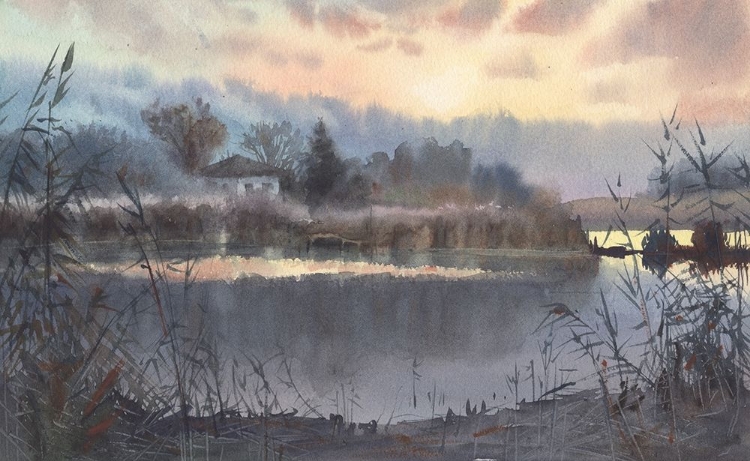 Picture of WATERCOLOR LANDSCAPE PAINTING 35