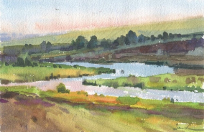 Picture of WATERCOLOR LANDSCAPE PAINTING 51