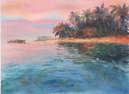 Picture of TROPICAL SEASCAPE