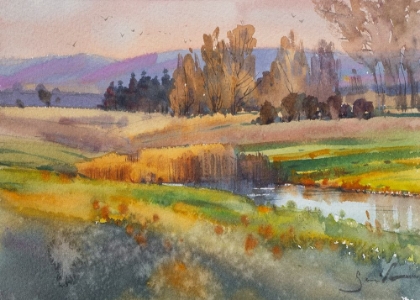 Picture of WATERCOLOR LANDSCAPE PAINTING 57