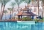 Picture of POOL WITH PALM TREES