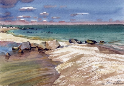 Picture of SEASCAPE WATERCOLOR