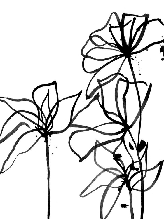 Picture of INK FLOWERS I POSTER