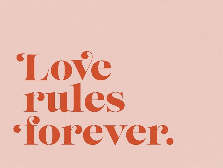 Picture of LOVE RULES POSTER