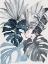 Picture of TROPICAL LEAVES BLUE I POSTER
