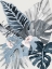 Picture of TROPICAL LEAVES BLUE II POSTER