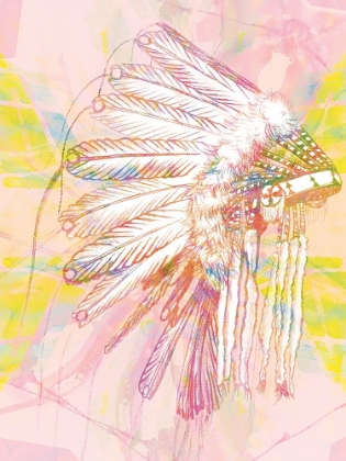 Picture of INDIAN WAR BONNET PINK