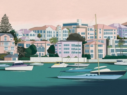 Picture of YACHT CLUB CANVAS ART PRINT