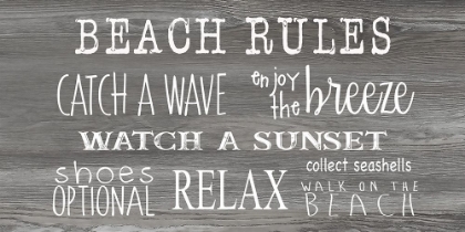 Picture of BEACH RULES