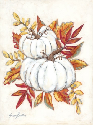 Picture of WHITE PUMPKIN FALL FOLIAGE