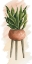 Picture of PLANT STAND POT OF FLOWERS II
