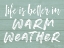 Picture of LIFE IS BETTER IN WARM WEATHER