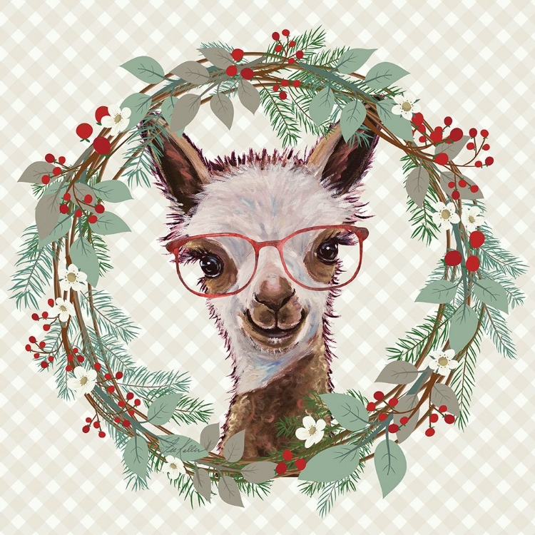 Picture of CHRISTMAS ALPACA WREATH