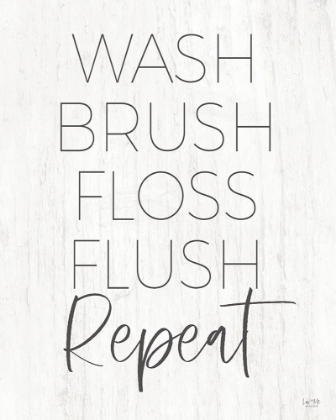 Picture of WASH-BRUSH-FLOSS-FLUSH-REPEAT