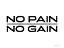 Picture of NO PAIN-NO GAIN