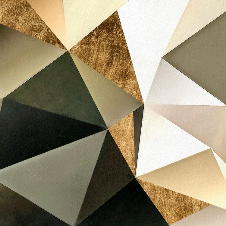 Picture of GOLD POLYGON WALL I