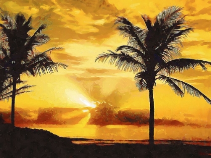 Picture of SUNSET OVER THE PALMS