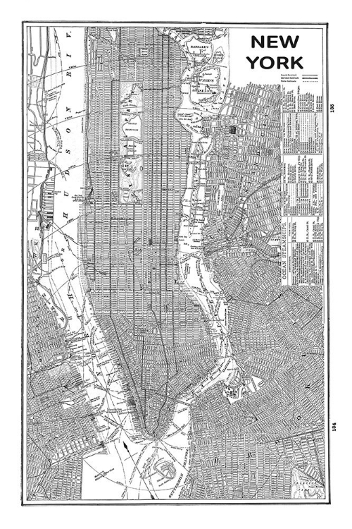 Picture of INVERTED NEW YORK MAP