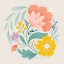 Picture of FLORAL STUDY I