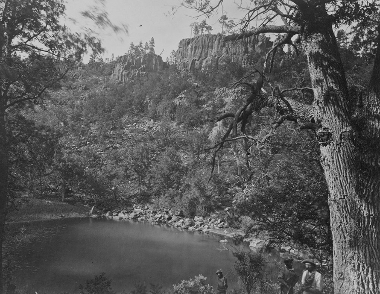 Picture of VIEW ON APACHE LAKE-SIERRA BLANCA RANGE-ARIZONA