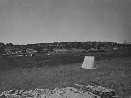 Picture of SURVEY CAMP NEAR FORT WINGATE-NEW MEXICO 1874