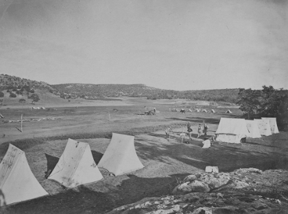 Picture of SURVEY CAMP NEAR FORT WINGATE-NEW MEXICO 1875