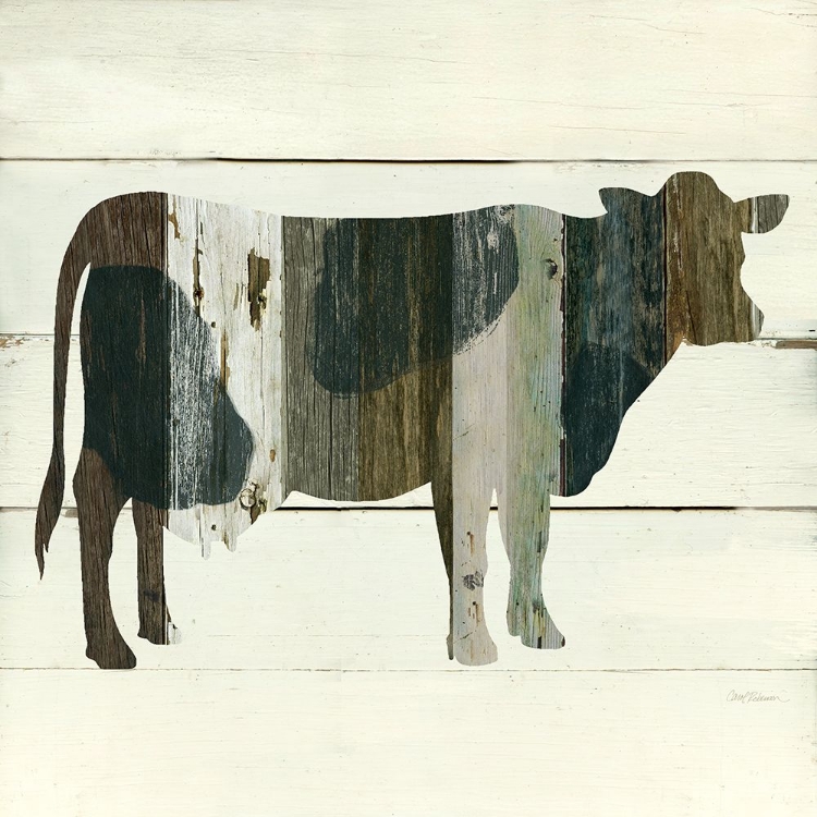 Picture of WOODGRAIN COW II