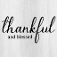 Picture of THANKFUL AND BLESSED