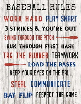 Picture of BASEBALL RULES