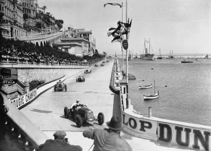 Picture of AFTER THE START OF THE 1931 MONACO GRAND PRIX