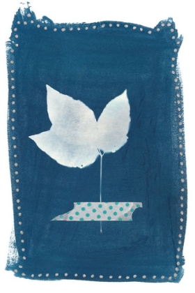 Picture of CYANOTYPE PRESSED LEAVES II