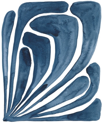Picture of BLUE STYLIZED LEAF II