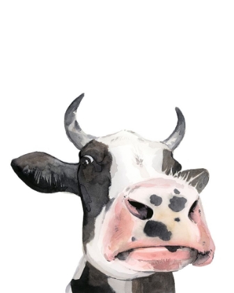 Picture of WATERCOLOR COW PORTRAIT I