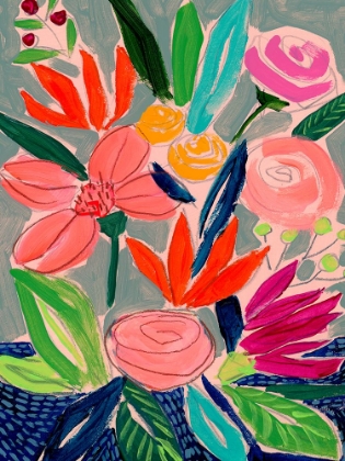 Picture of NAIVE NEON BOUQUET I