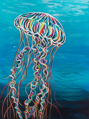 Picture of COLORFUL JELLYFISH I