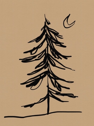 Picture of WINTER FIR SKETCH I