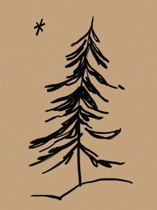 Picture of WINTER FIR SKETCH II