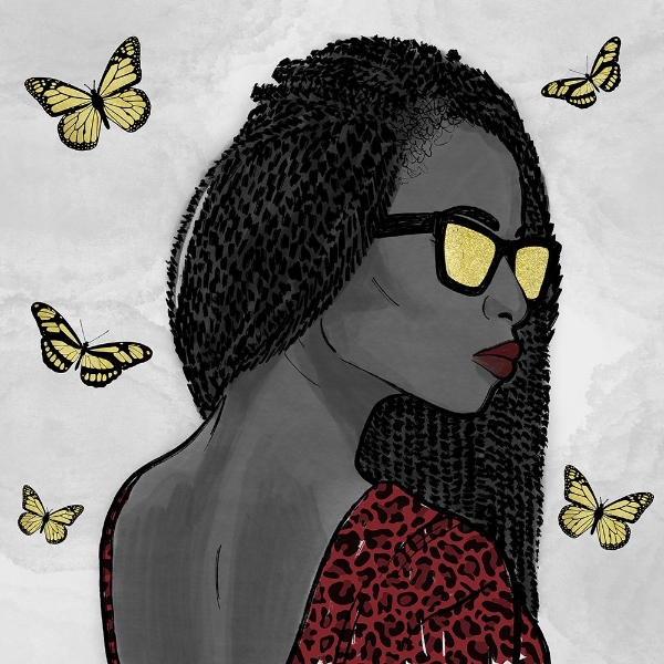 Picture of CRIMSON LEOPARD AND BUTTERFLY FASHION 2