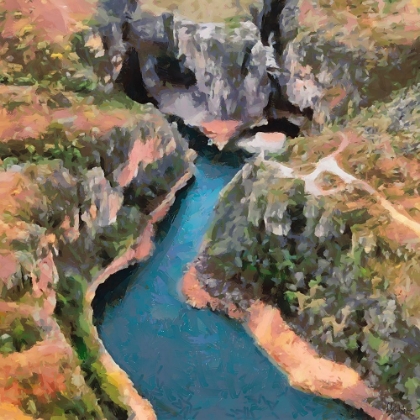 Picture of DEEP CANYON WITH RIVER