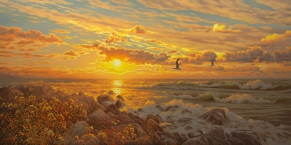 Picture of SUNSET ABOVE THE SEA I
