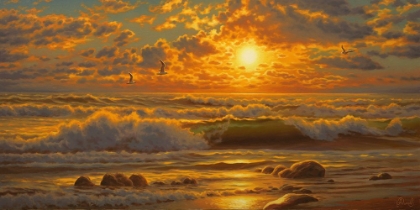 Picture of SUNSET ABOVE THE SEA II