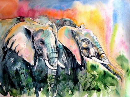 Picture of ELEPHANTS TOGETHER