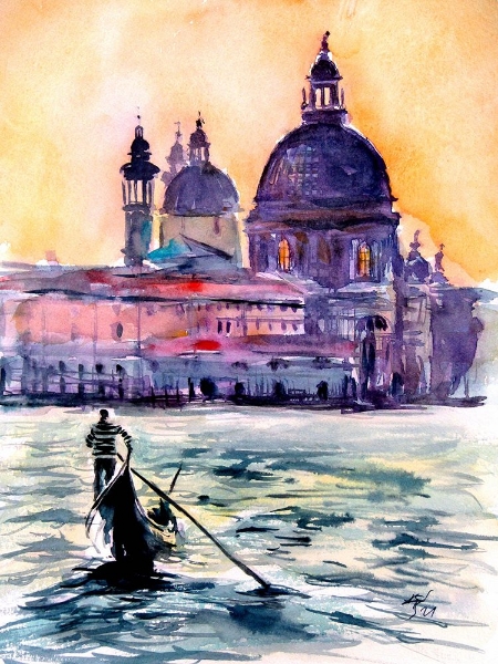 Picture of VENICE AT SUNSET