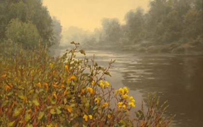 Picture of YELLOW FLOWERS BY THE RIVER