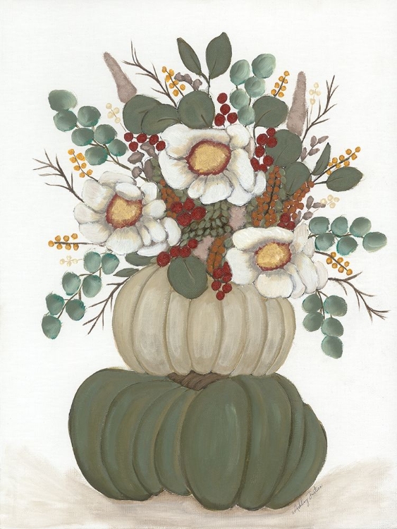 Picture of FLORAL PUMPKIN STACK