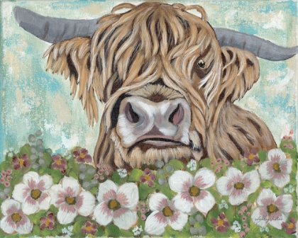 Picture of FLORAL HIGHLAND COW