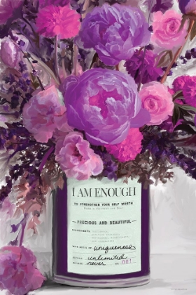 Picture of I AM ENOUGH FLORAL