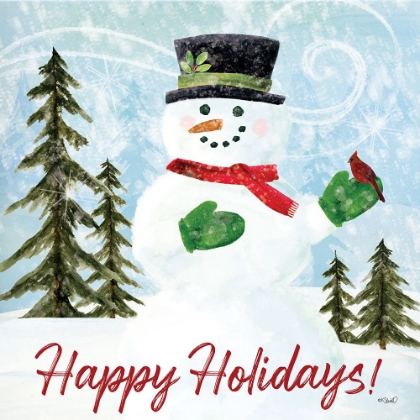 Picture of HAPPY HOLIDAYS SNOWMAN