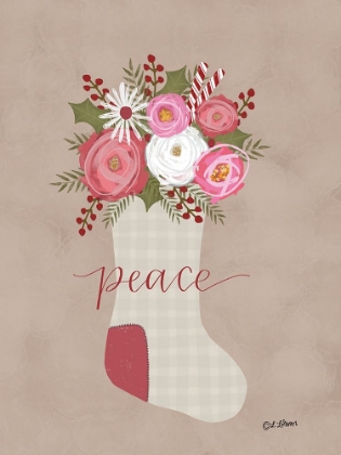Picture of PEACE CHRISTMAS STOCKING