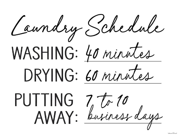 Picture of LAUNDRY SCHEDULE